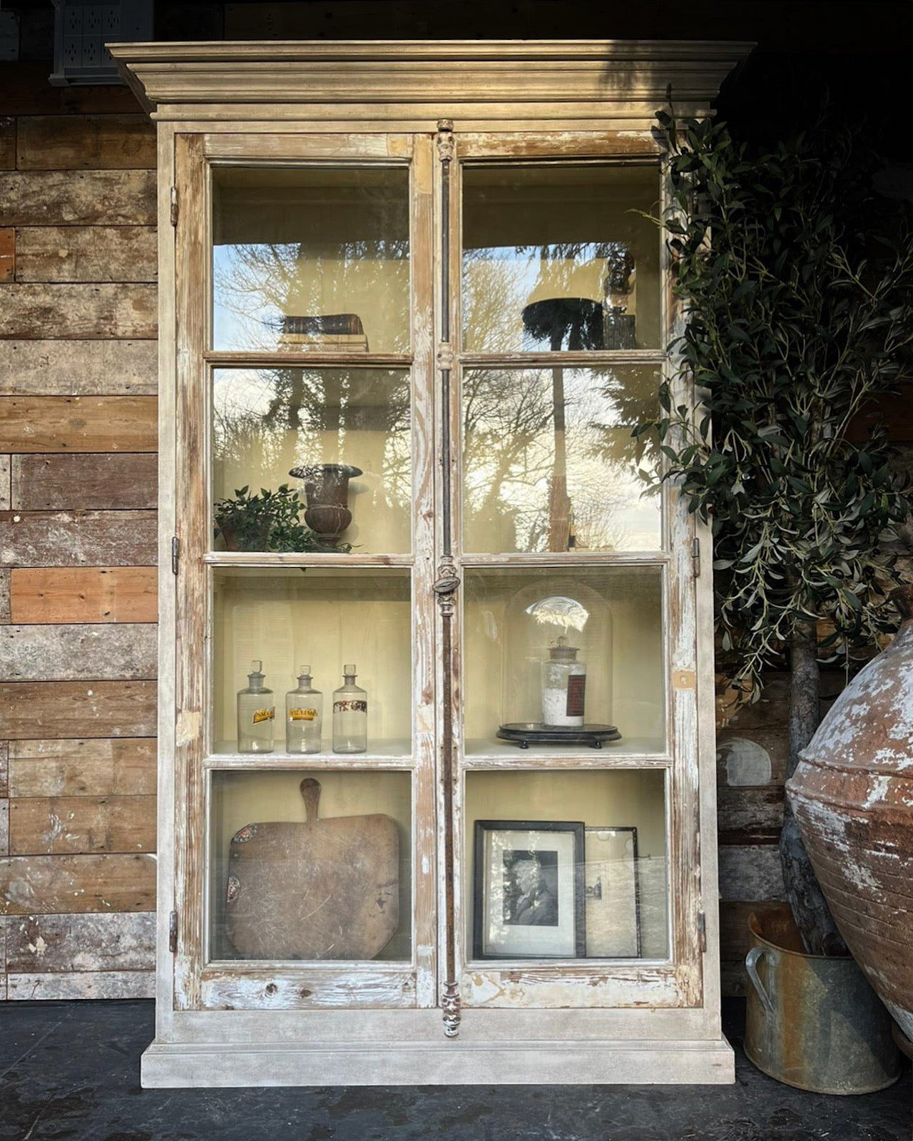 Absolutely stunning French glazed cabinet