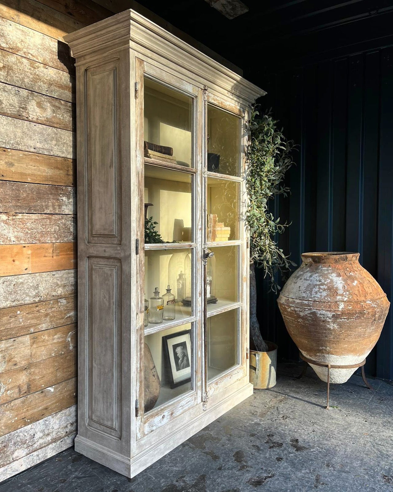 Absolutely stunning French glazed cabinet