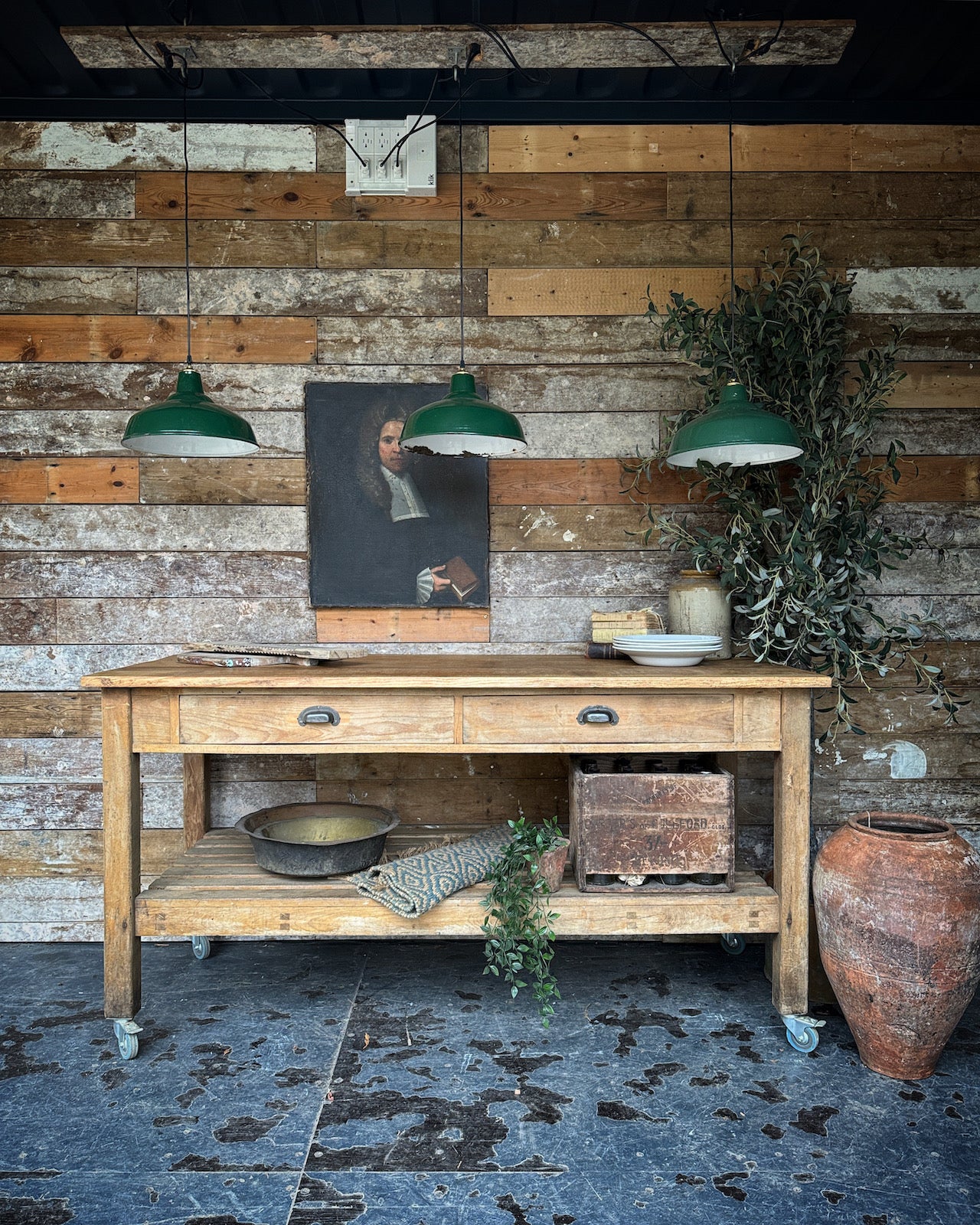 Rustic vintage kitchen island – A Hundred Stories