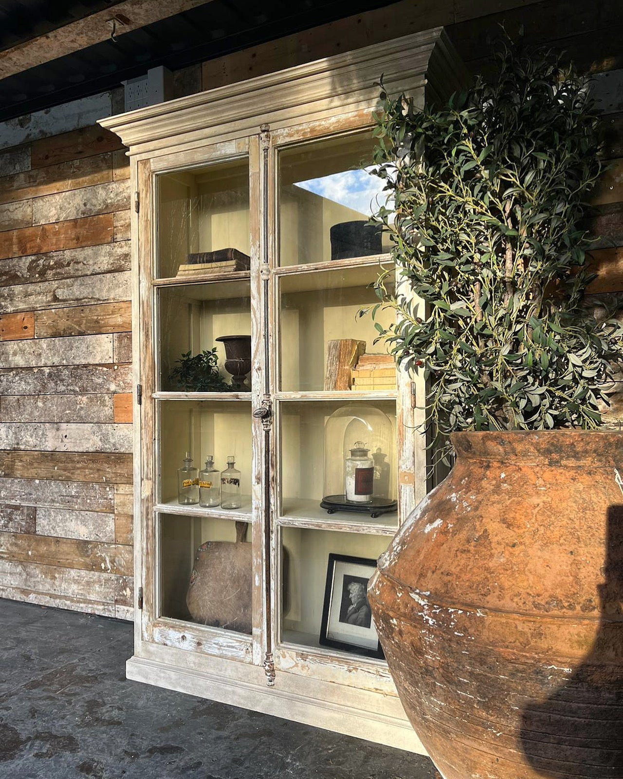 Absolutely stunning French glazed cabinet