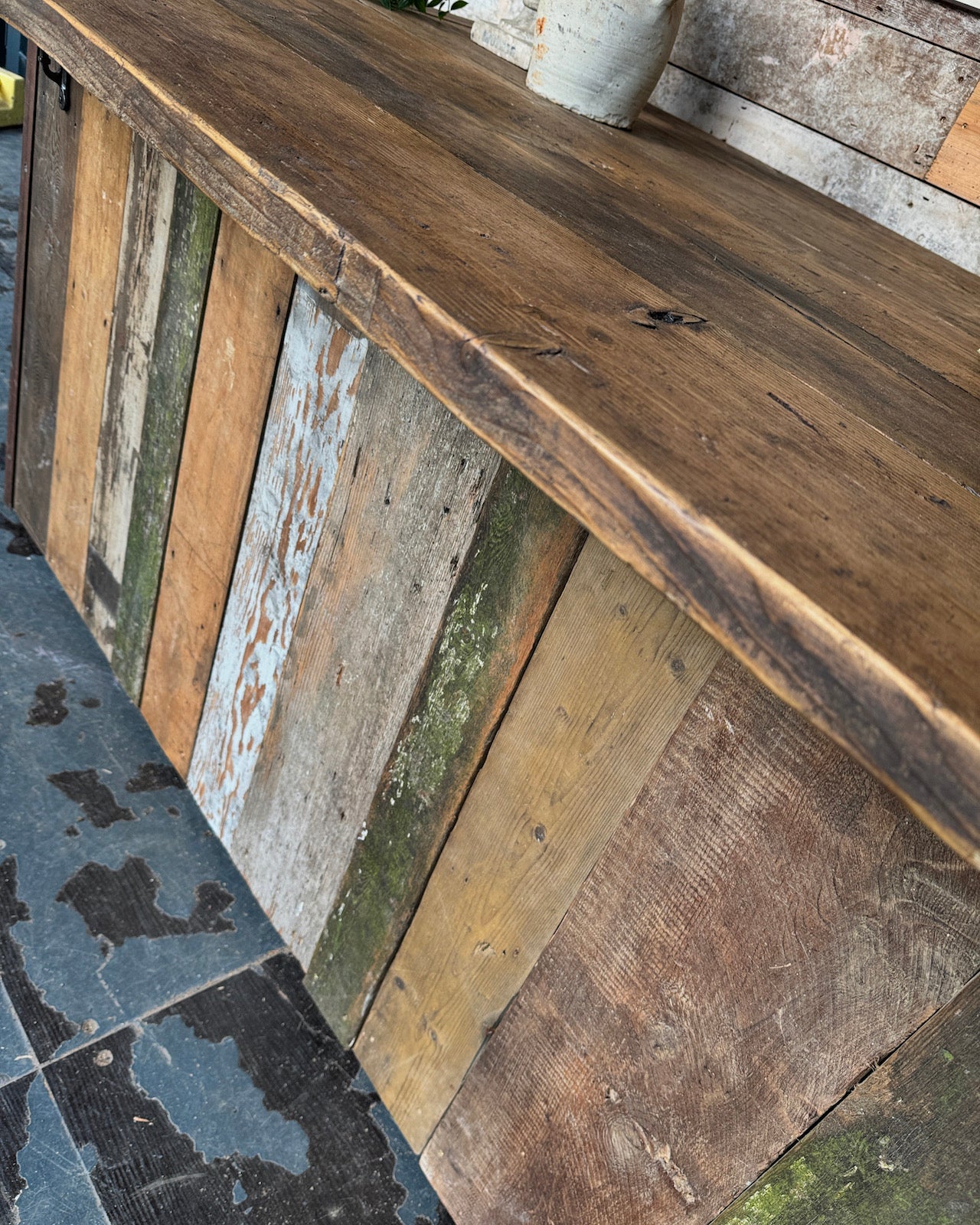 Bespoke reclaimed kitchen island / breakfast bar