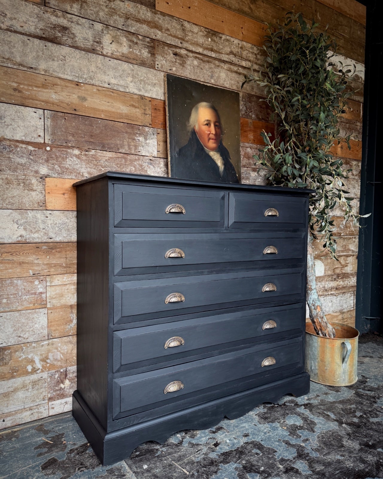 Handsome painted chest of drawers