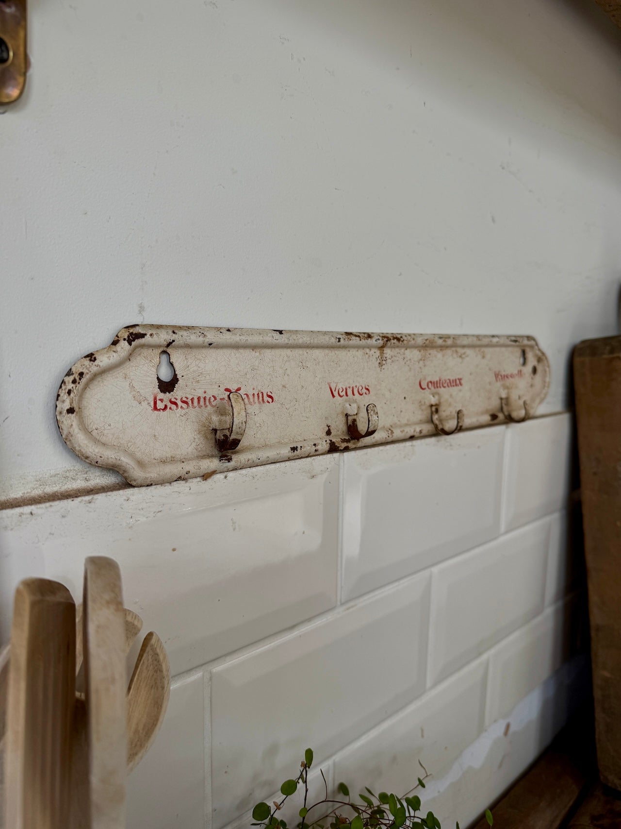 Antique French kitchen hooks