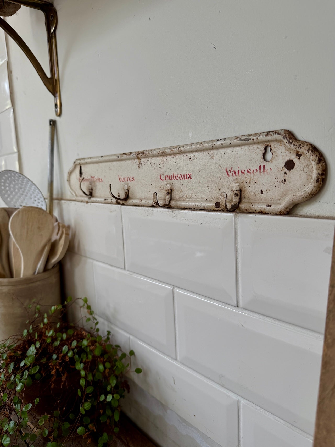 Antique French kitchen hooks