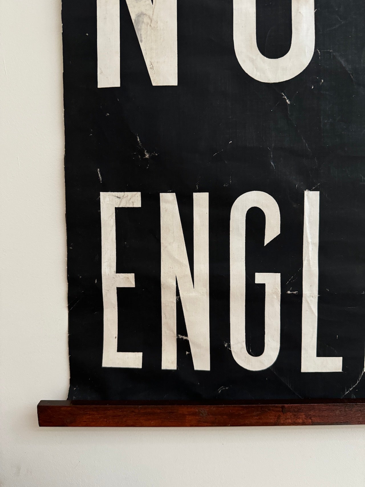 Vintage Lancashire bus blind