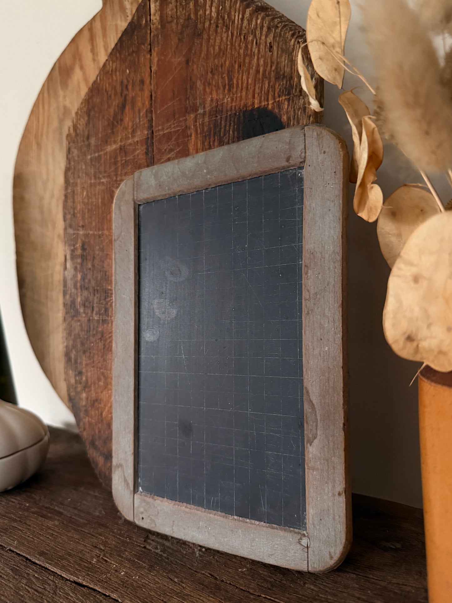 Small vintage French school chalkboard
