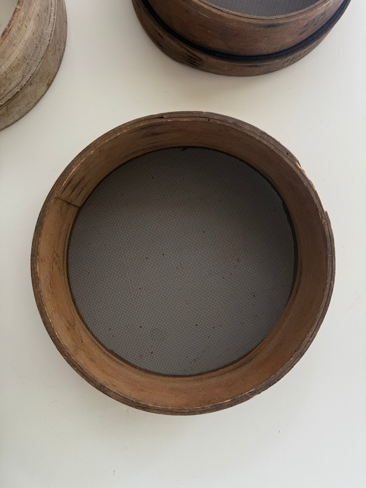 Antique French bentwood garden riddles