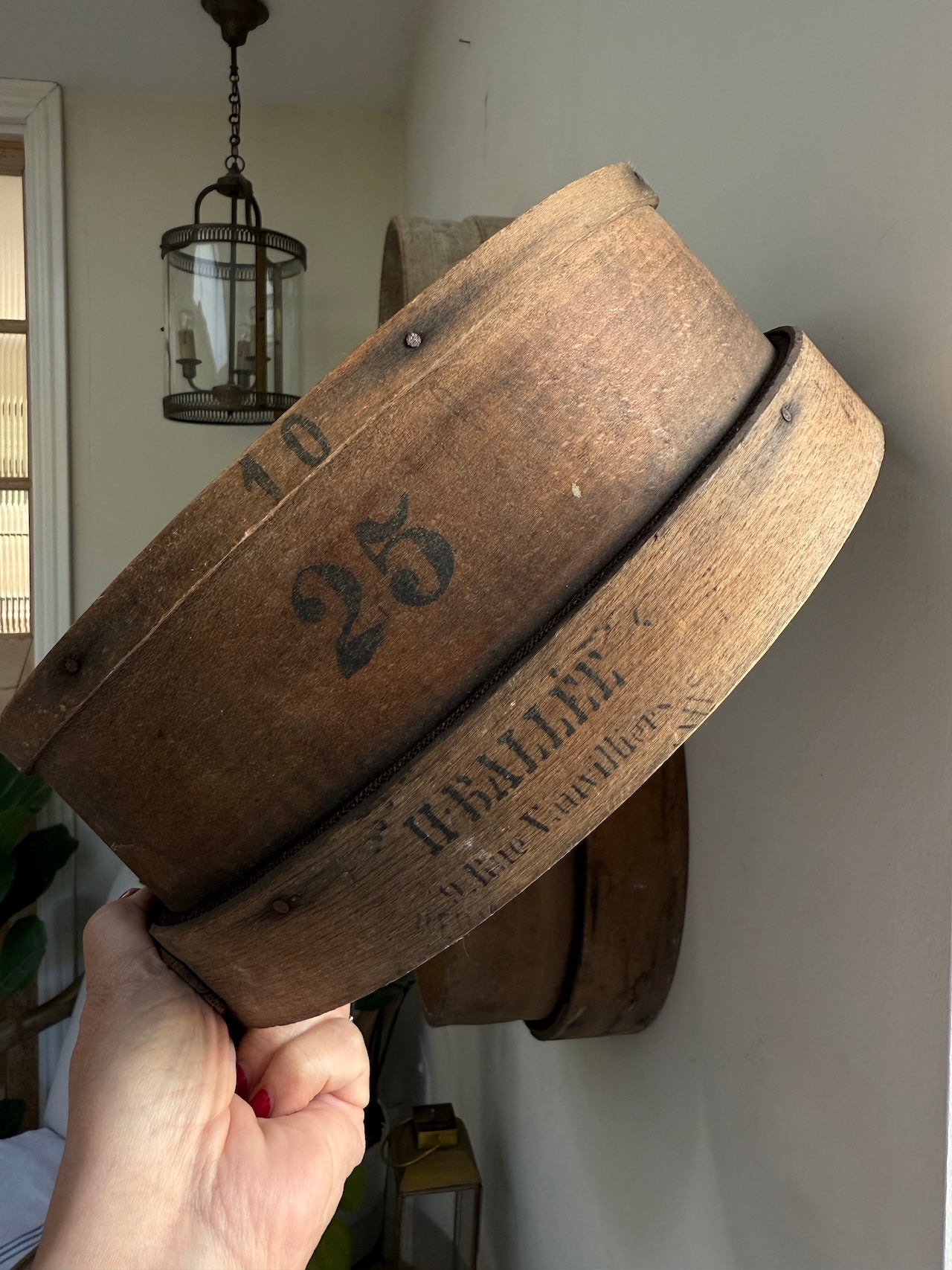 Antique French bentwood garden riddles