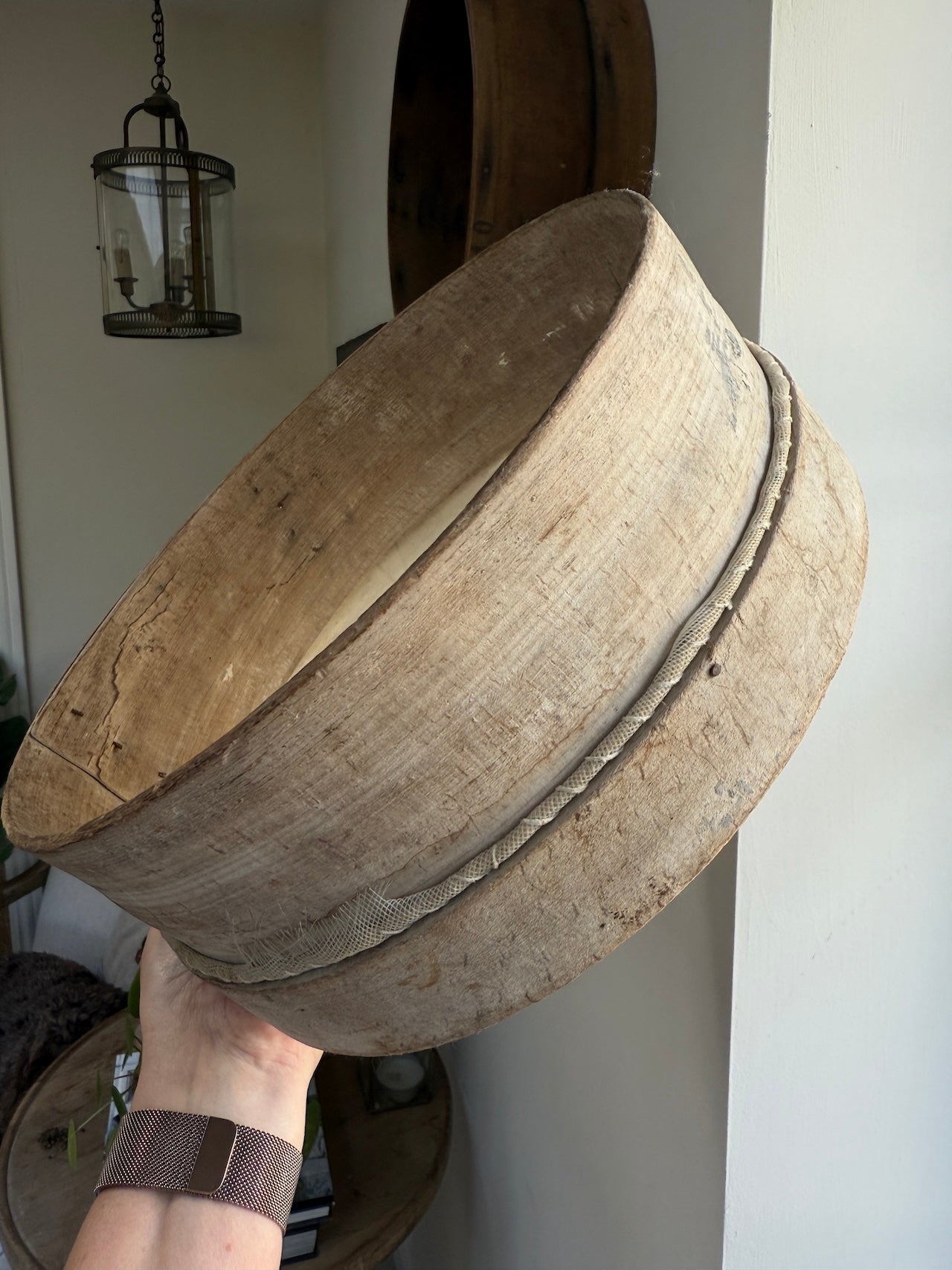 Antique French bentwood garden riddles