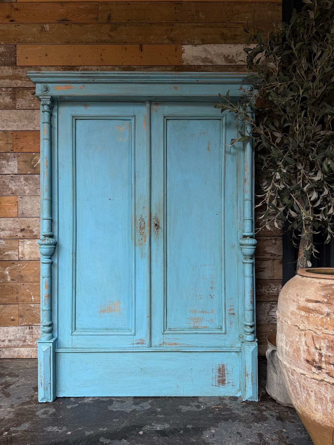 Vintage cloaks cupboard / child's wardrobe