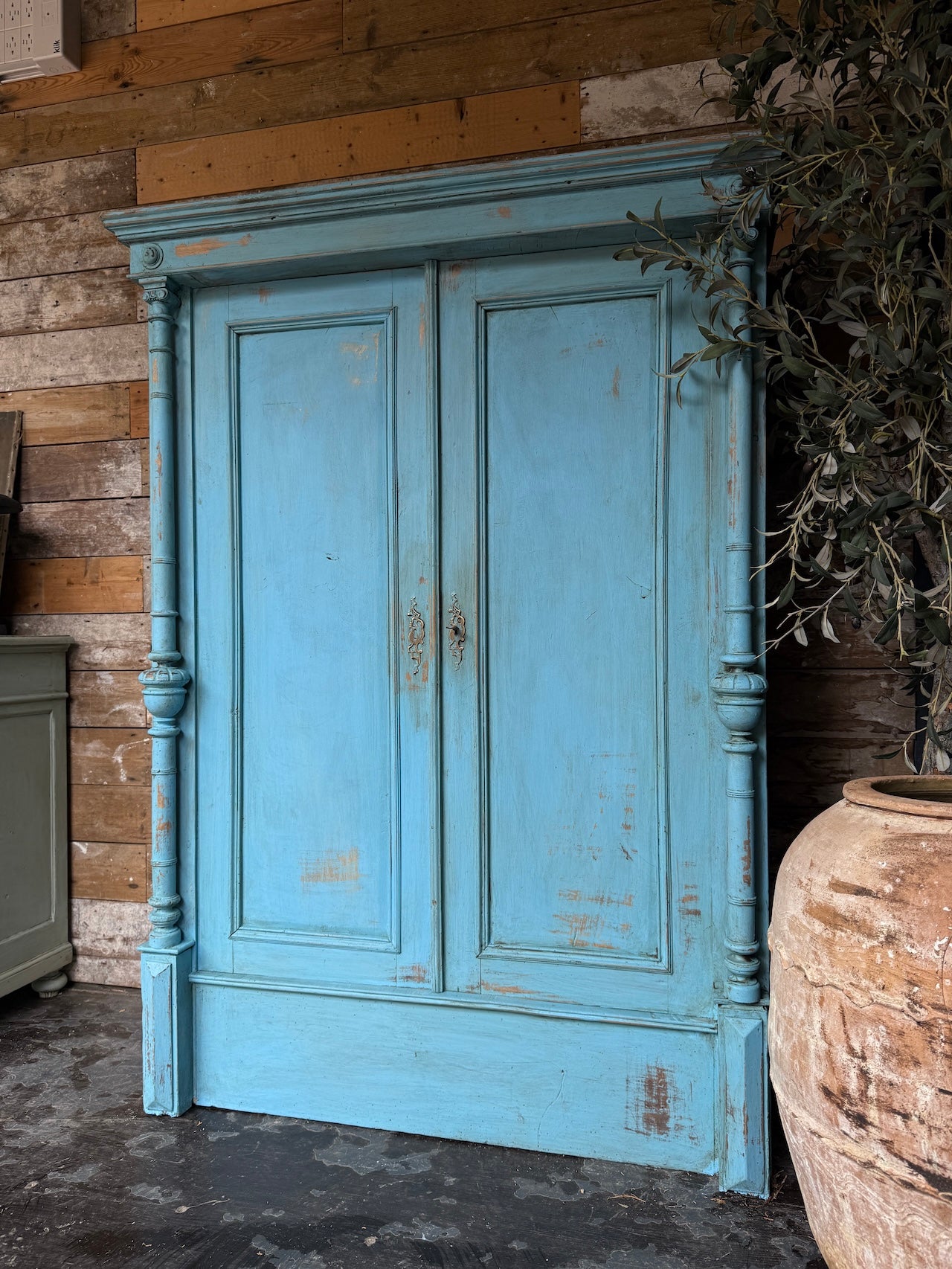 Vintage cloaks cupboard / child's wardrobe
