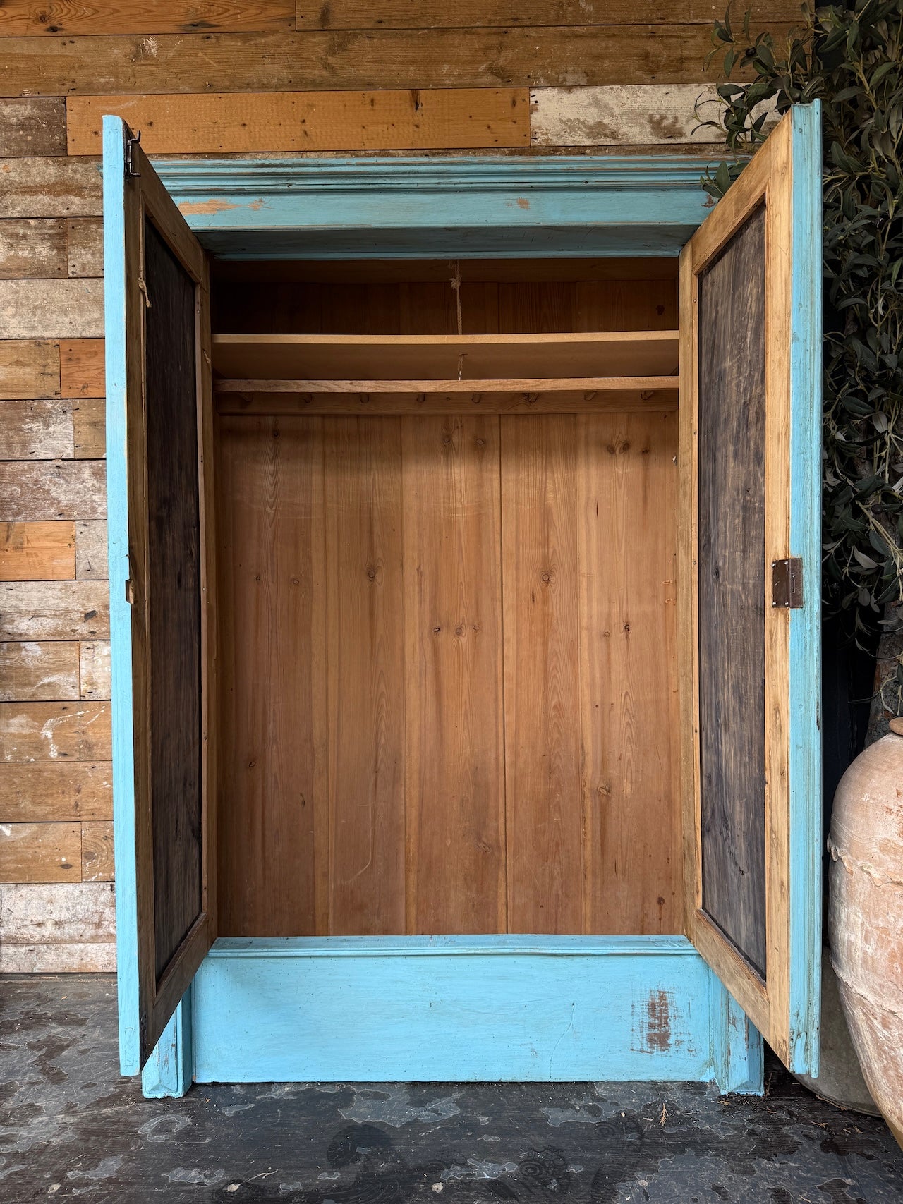 Vintage cloaks cupboard / child's wardrobe