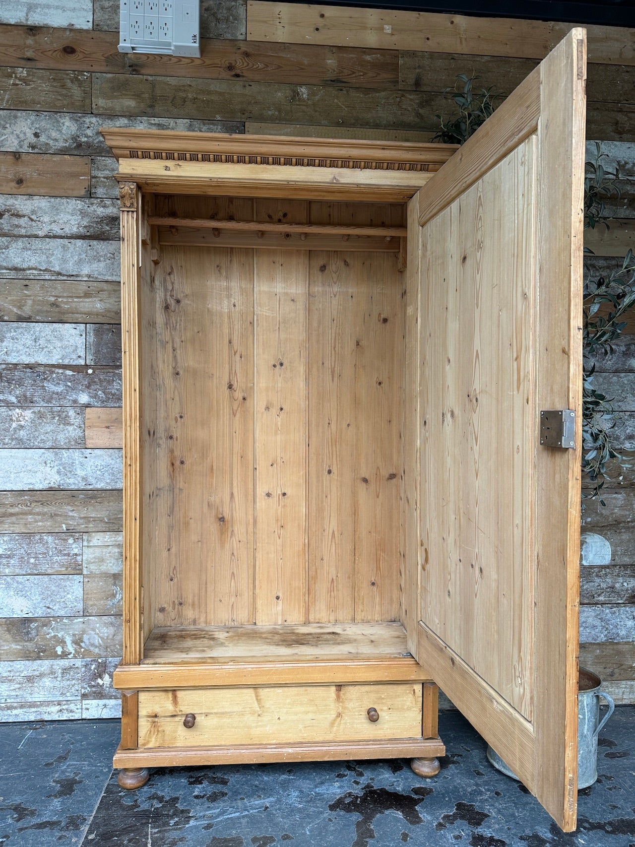 Vintage pine child's wardrobe