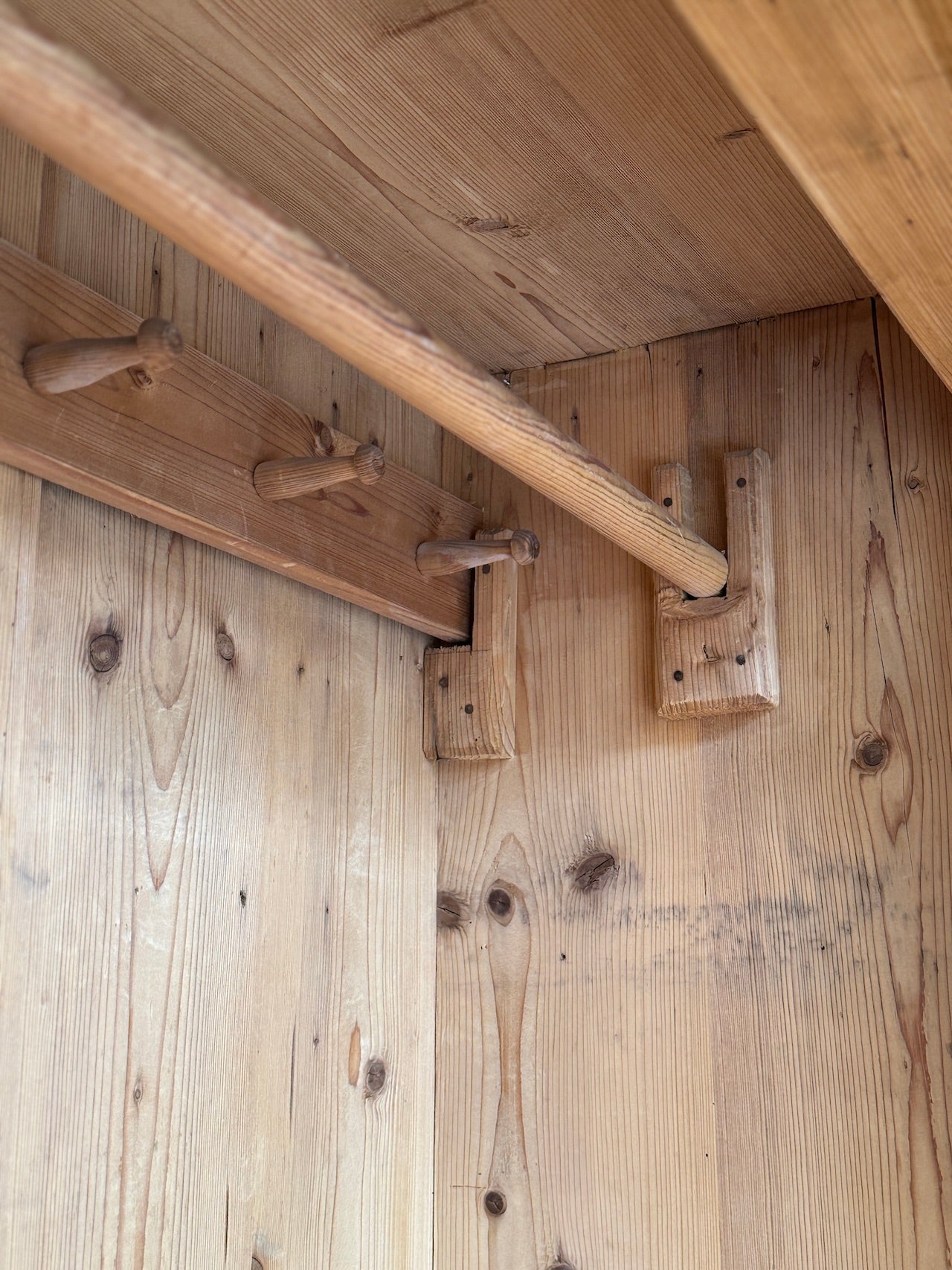 Vintage pine child's wardrobe