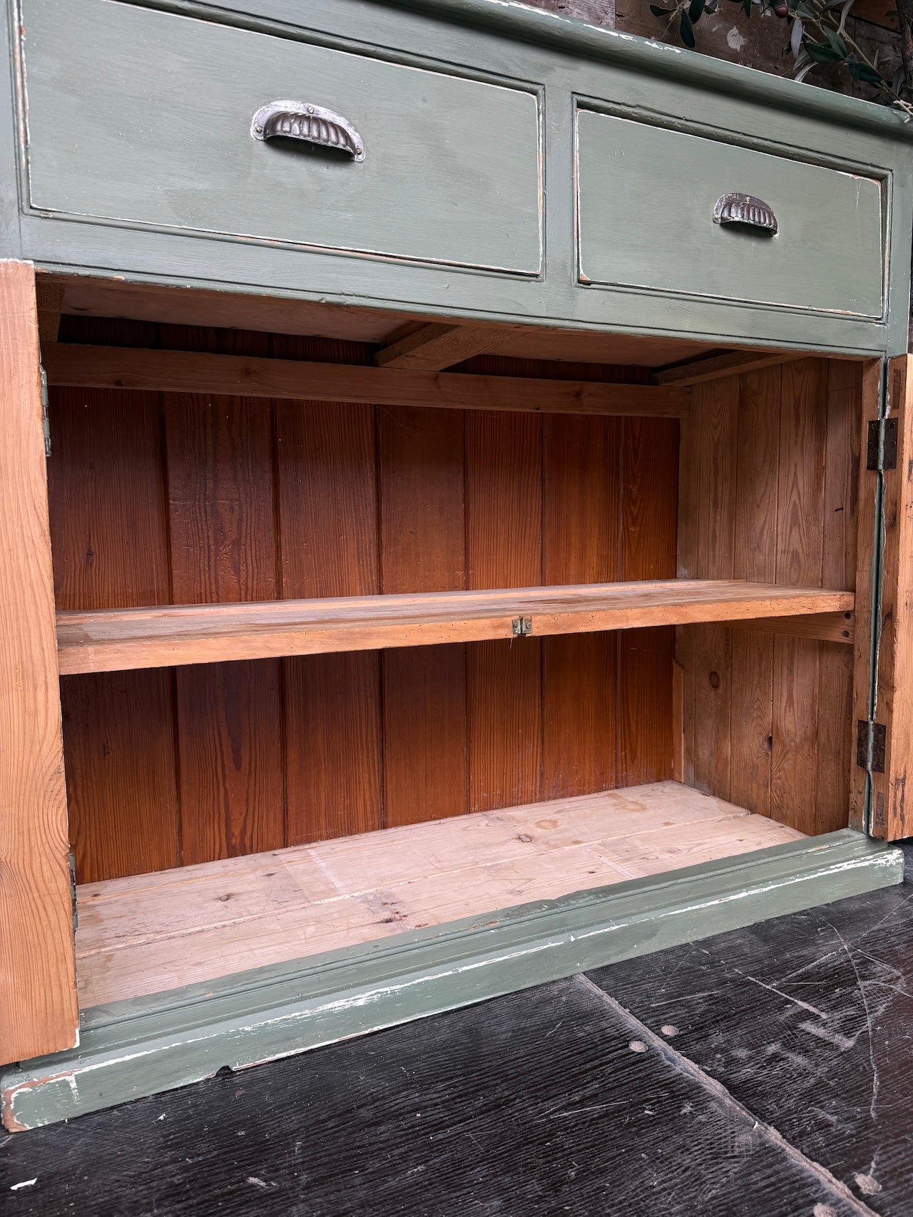Rustic old pine sideboard