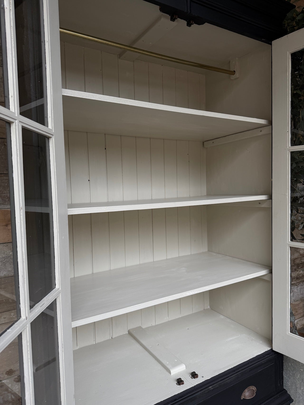 Gorgeous vintage glazed cupboard / wardrobe