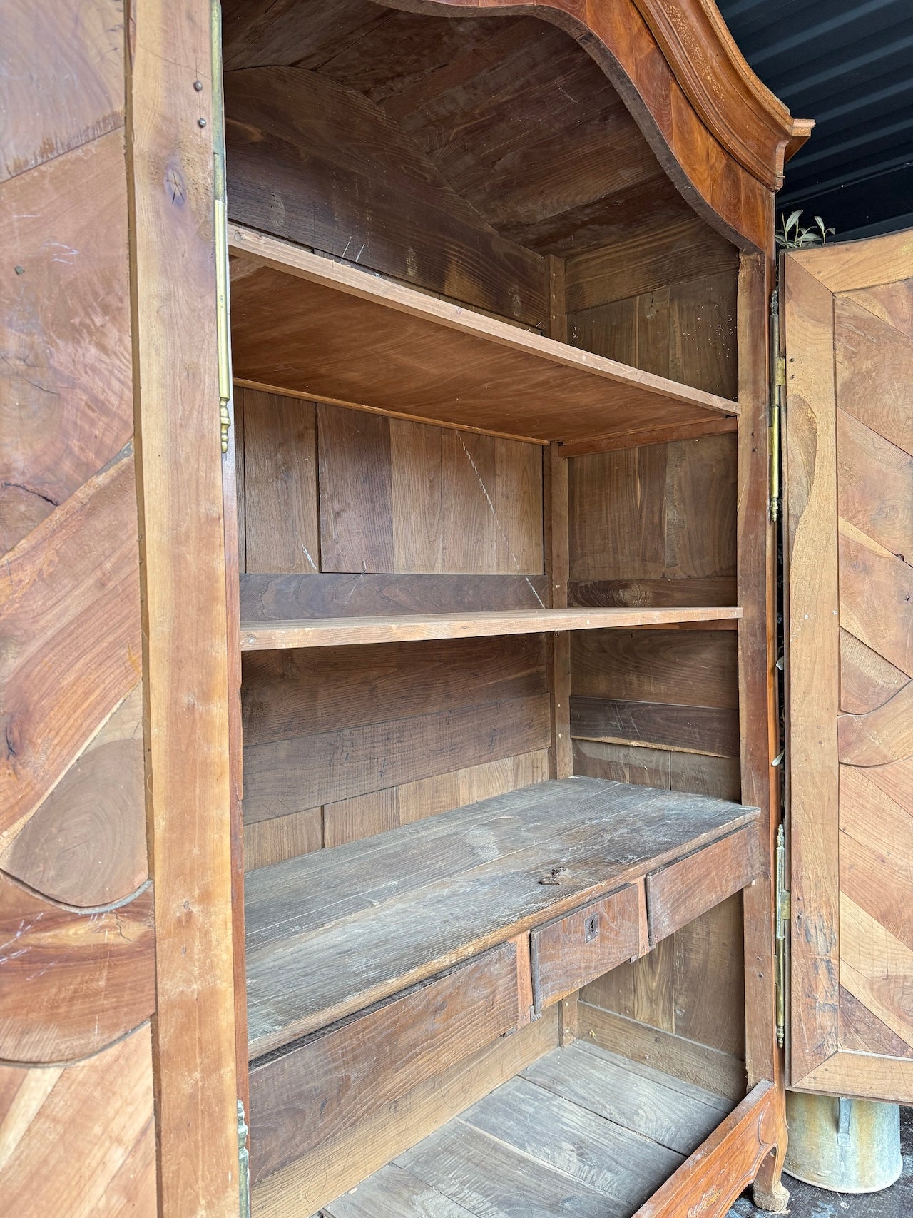 Imposing Antique French cherrywood armoire
