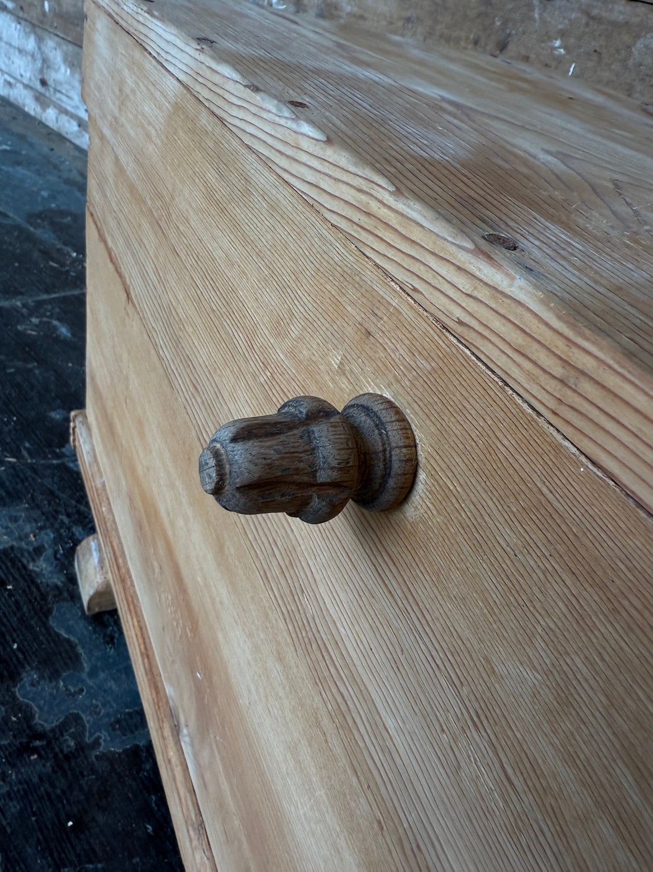 Old pine blanket box / trunk
