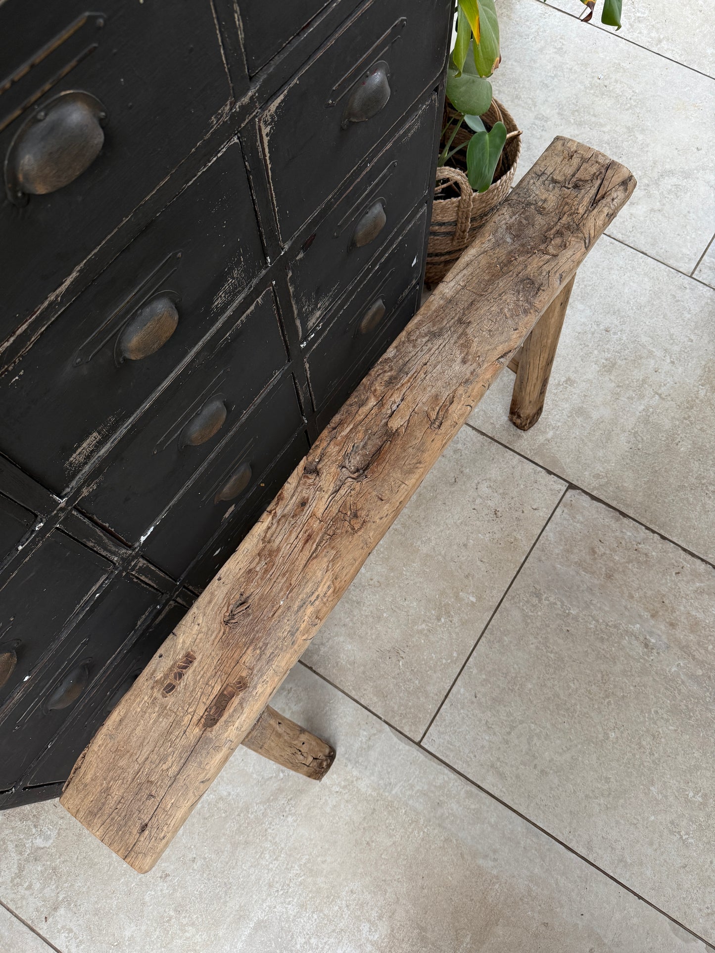 Reclaimed elm benches
