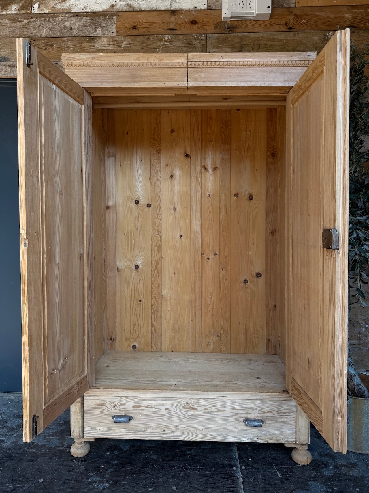 Lovely old pine wardrobe