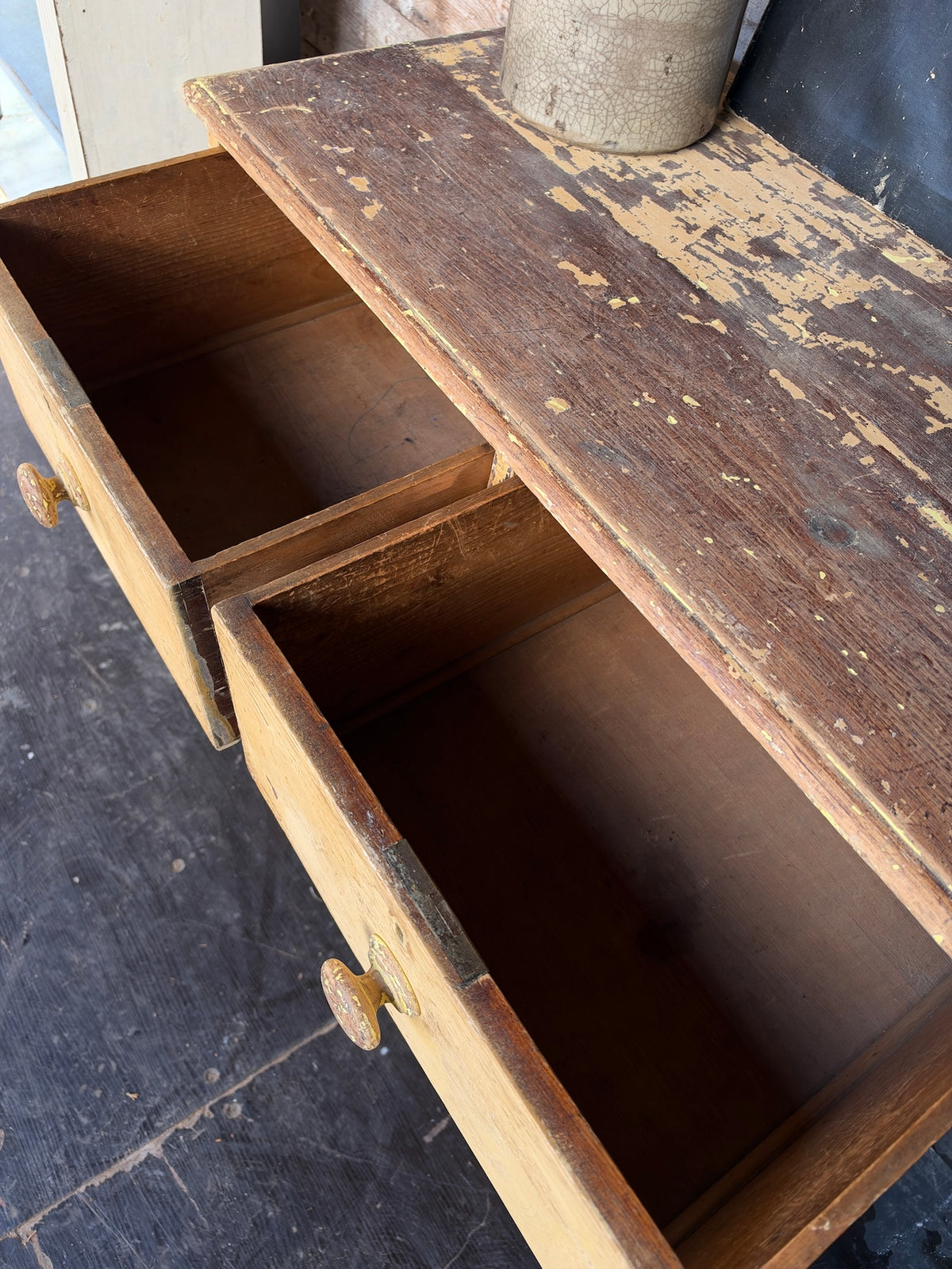 Distressed Victorian chest of drawers
