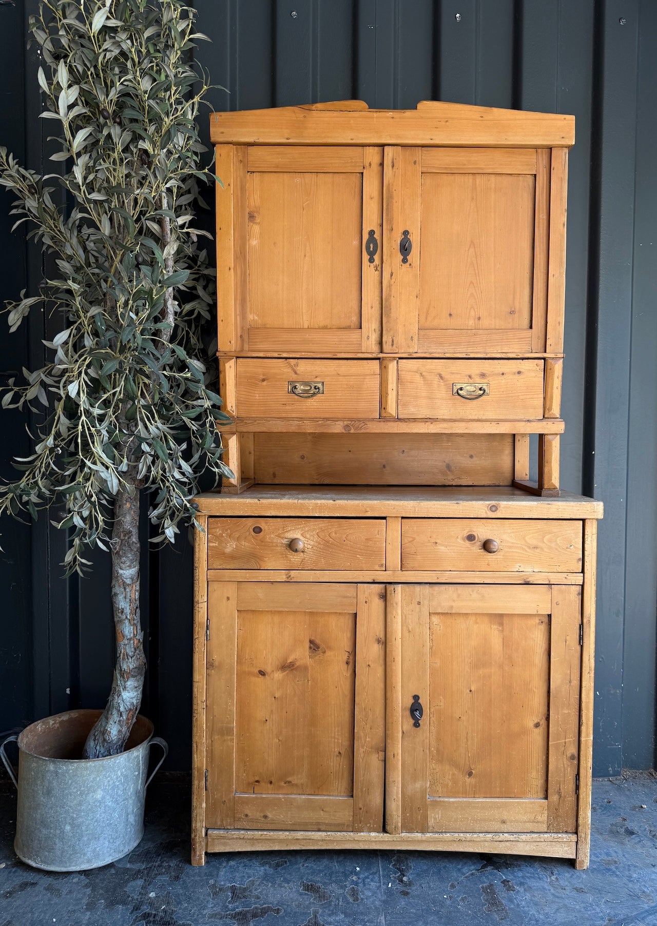 Rustic old pine dresser