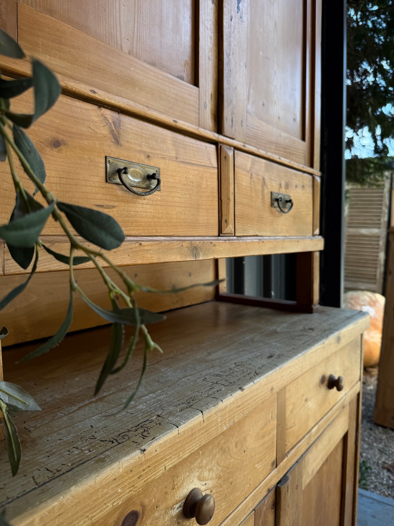 Rustic old pine dresser