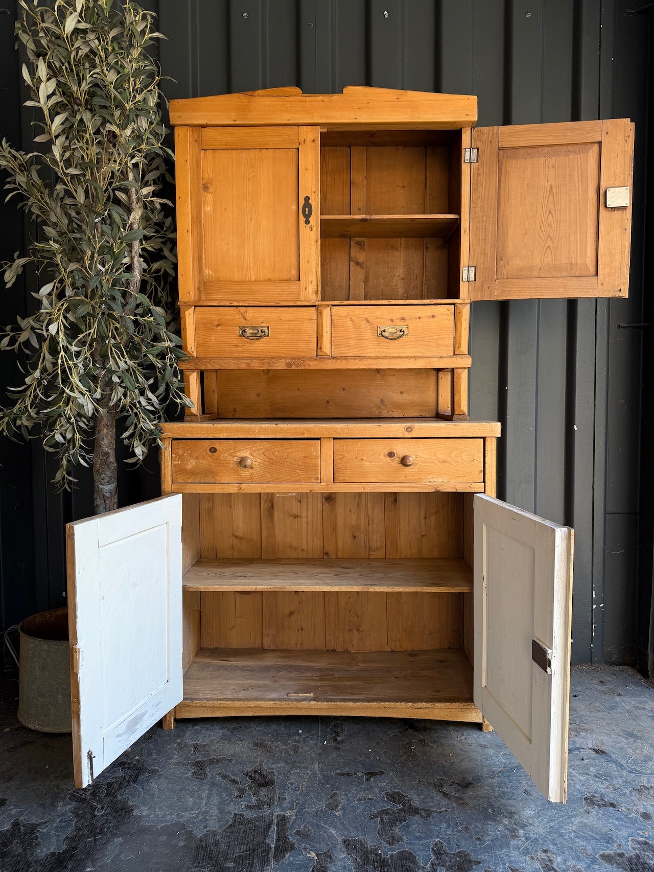 Rustic old pine dresser