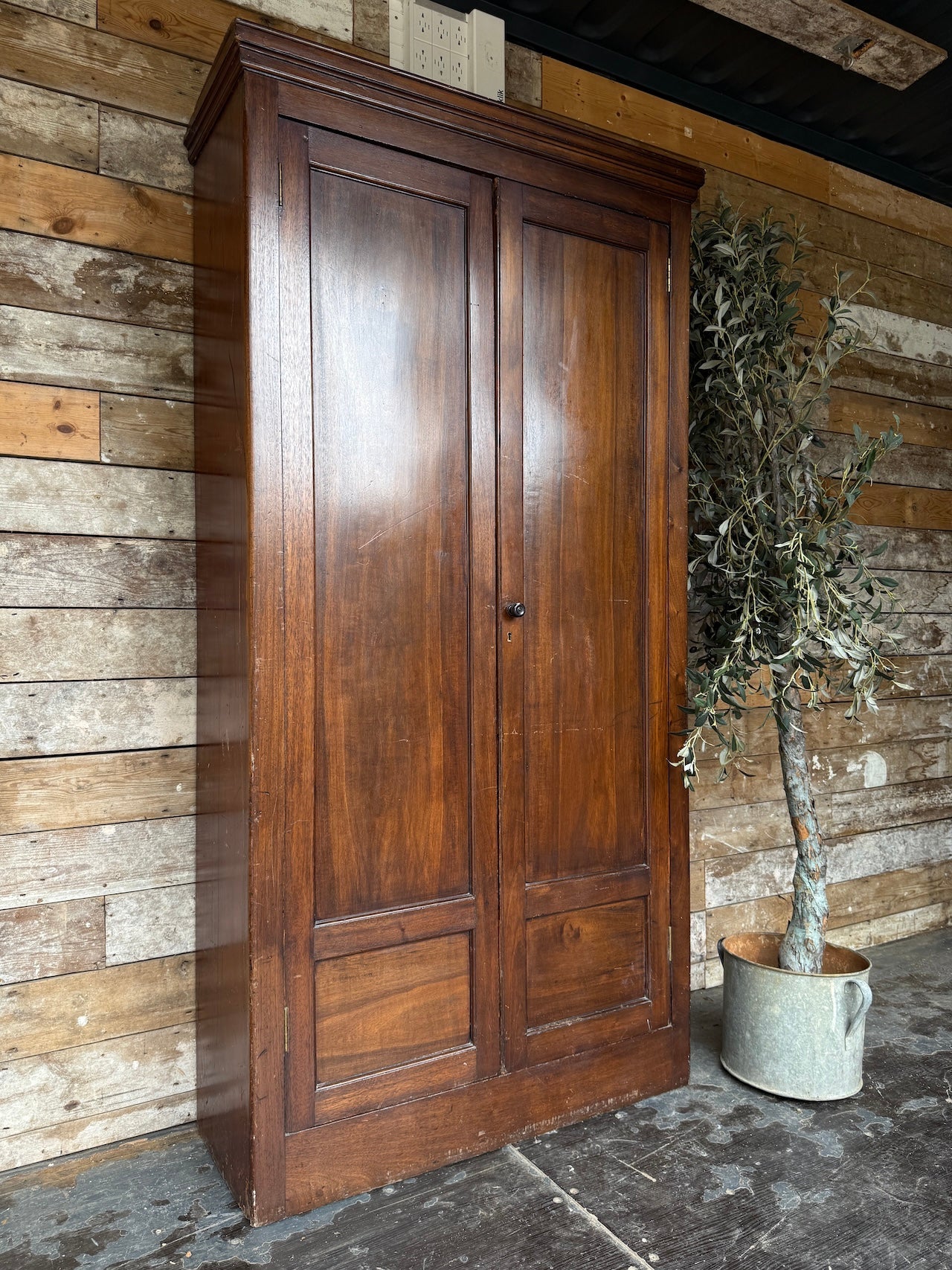 Victorian mahogany cloaks cupboard