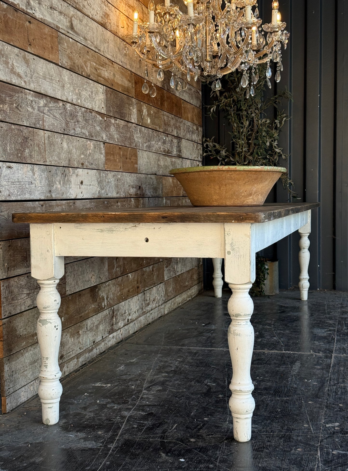 Large rustic 3.4m farmhouse table