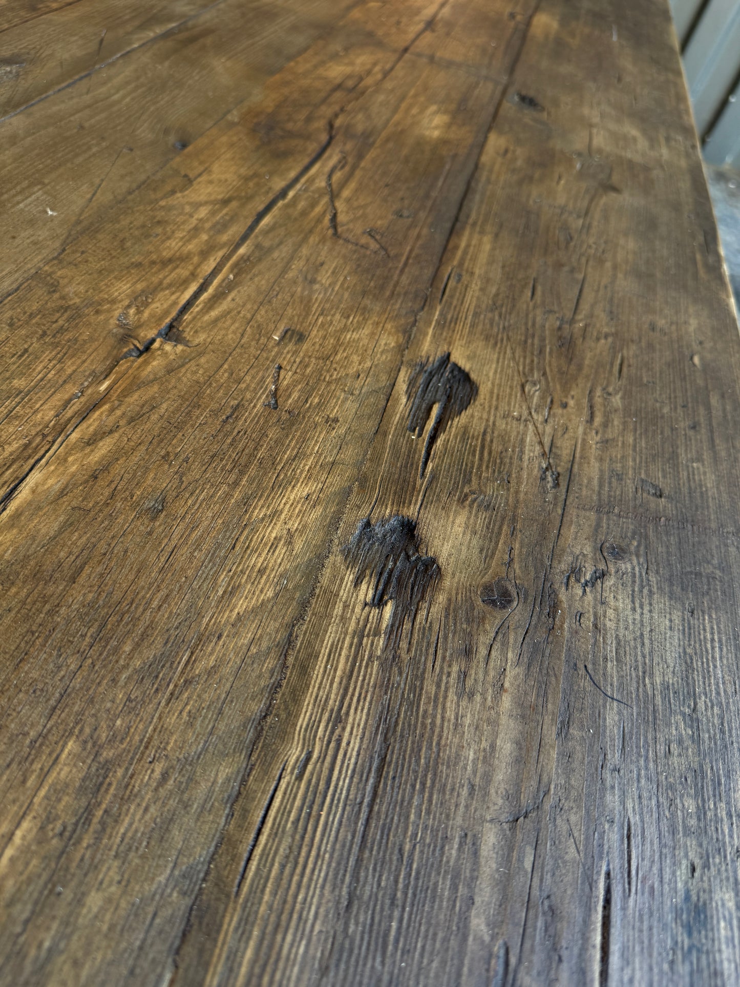 Large rustic 3.2m farmhouse table