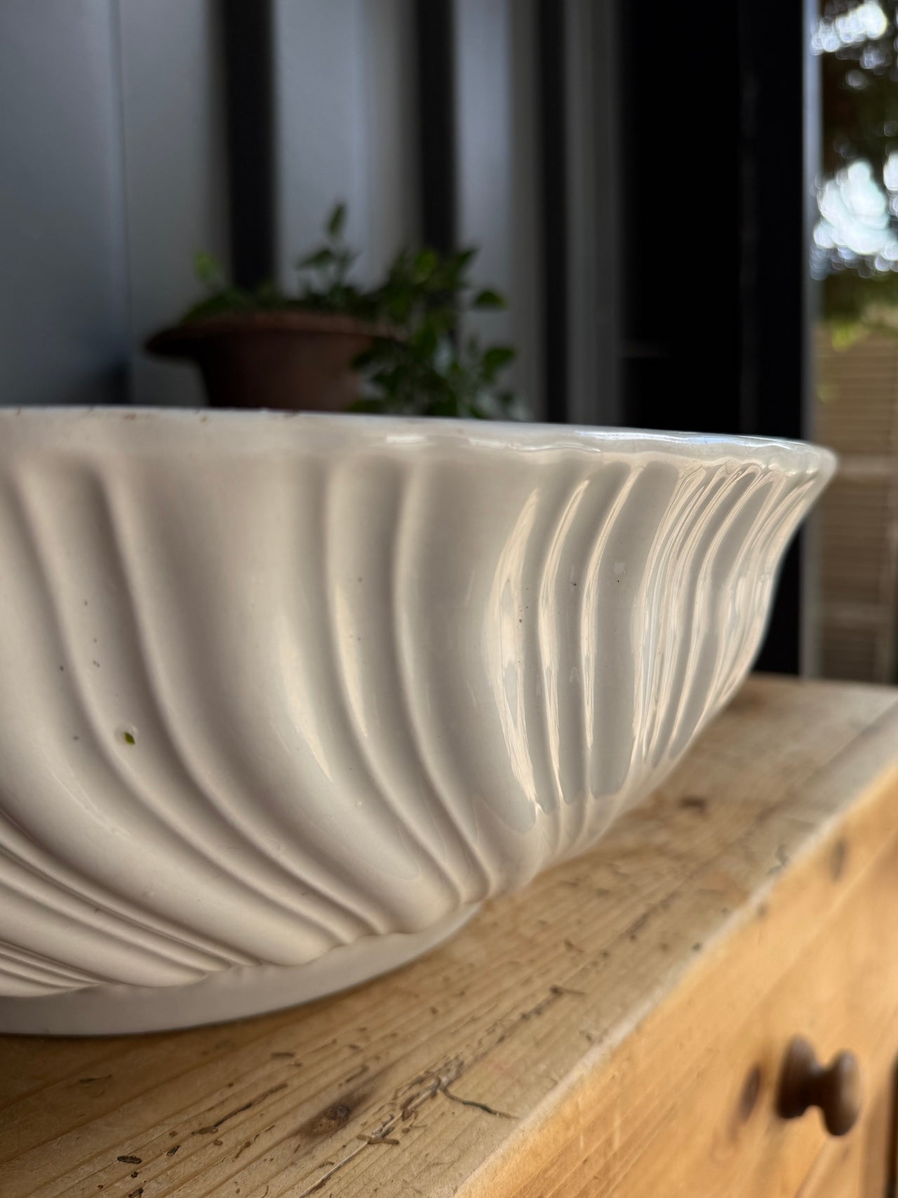 Big Antique French fruit bowl
