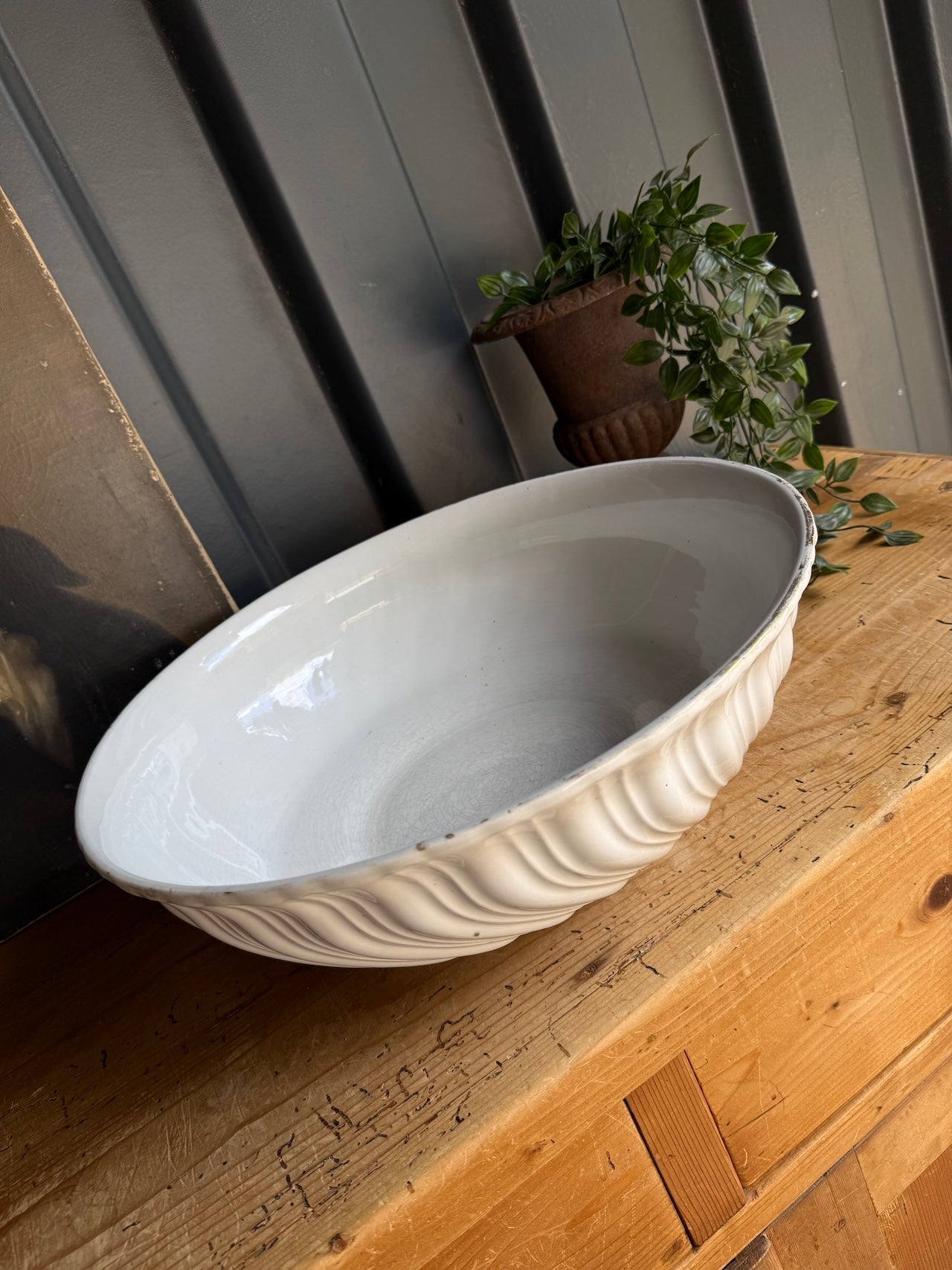 Big Antique French fruit bowl