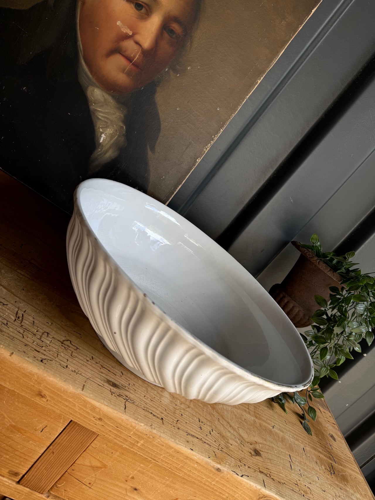 Big Antique French fruit bowl