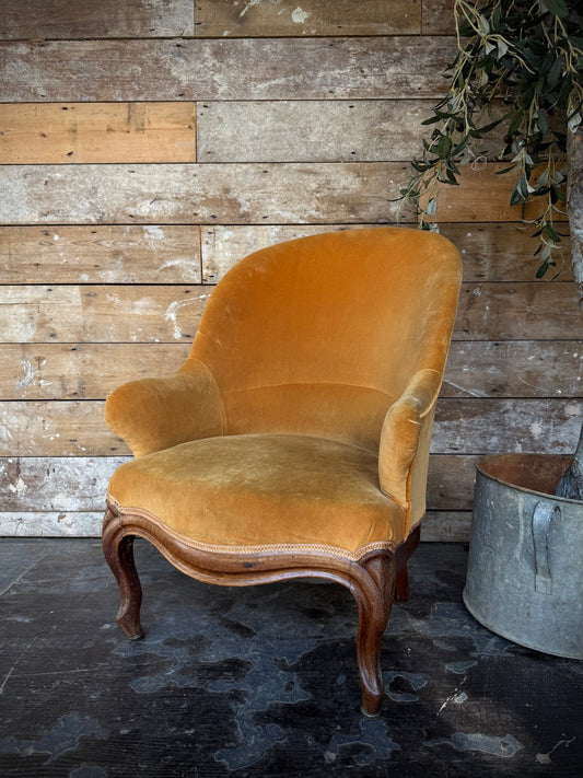 Antique French 19th century Napoleon III armchair