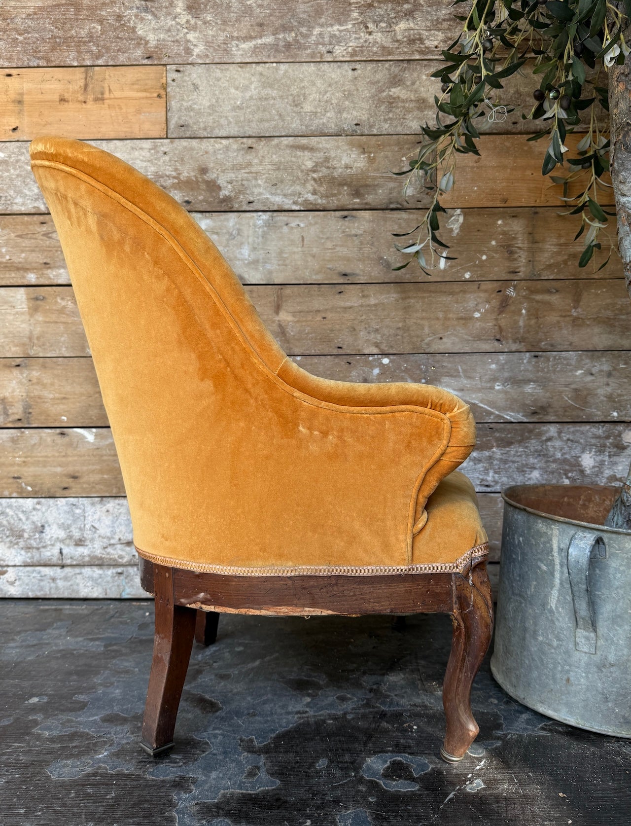 Antique French 19th century Napoleon III armchair