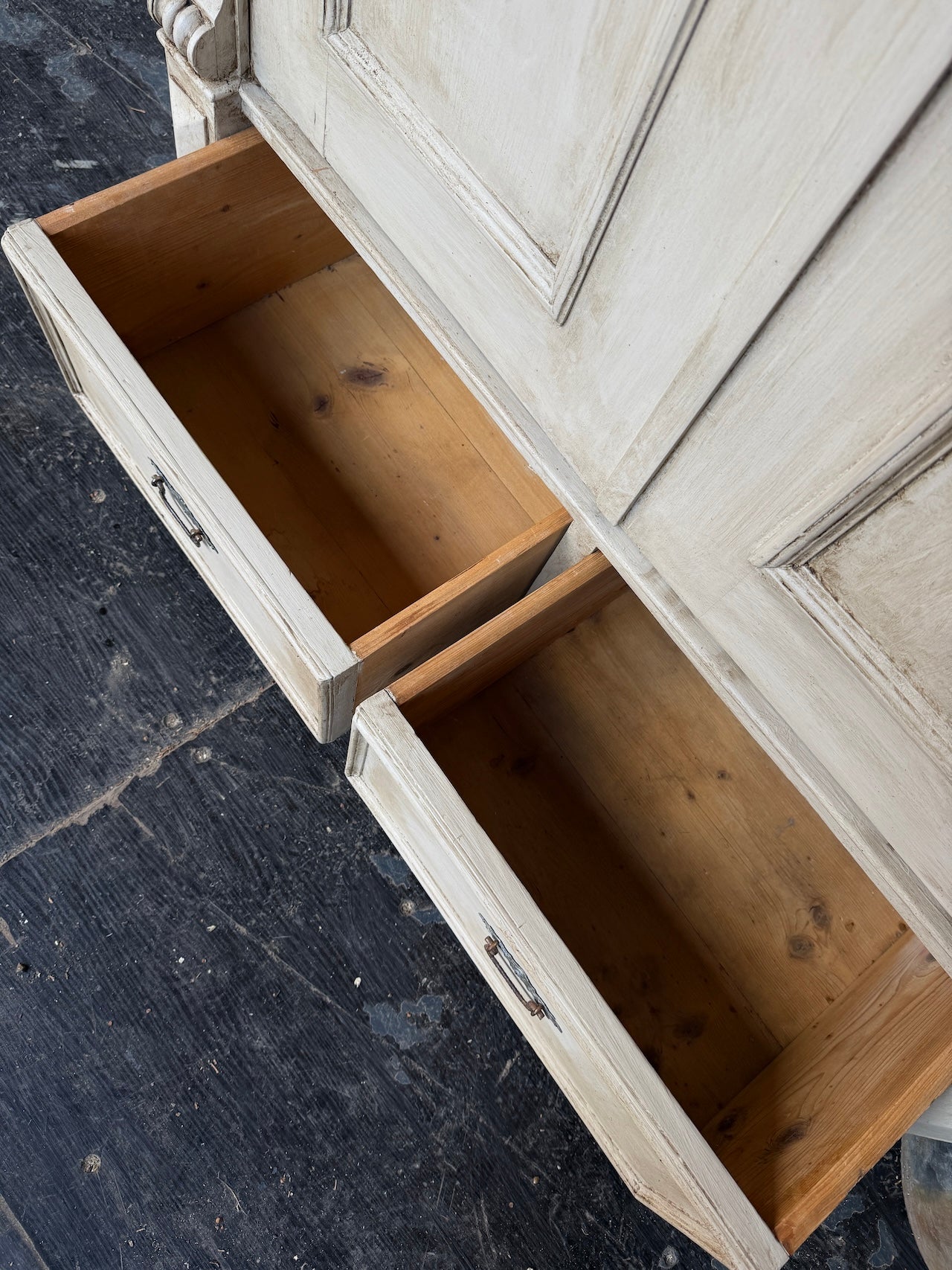 Lovely vintage cloaks cupboard / child's wardrobe