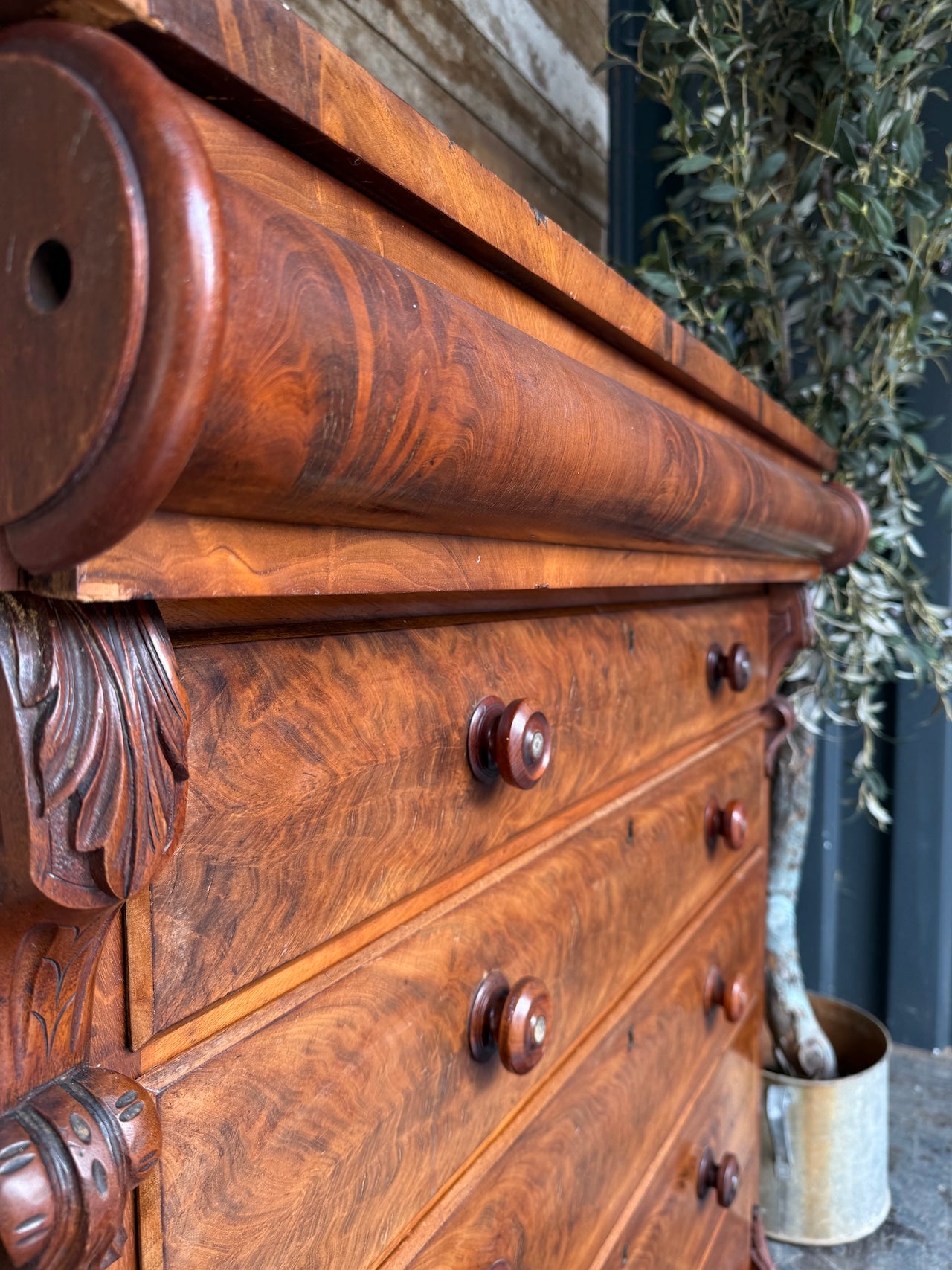 Big rustic Scottish chest of drawers