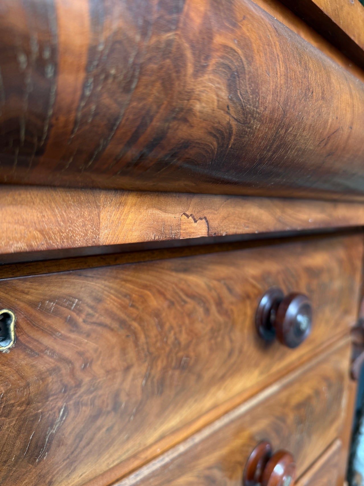 Big rustic Scottish chest of drawers