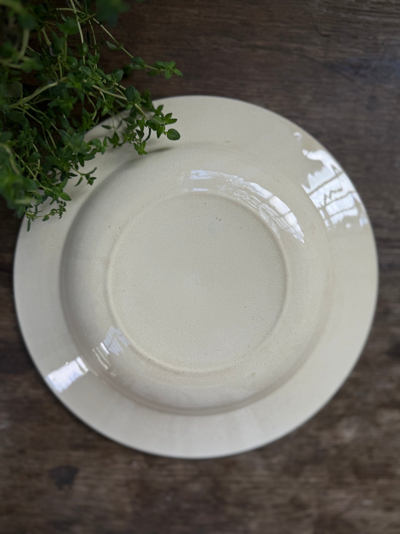 Set of 4 vintage French shallow bowls