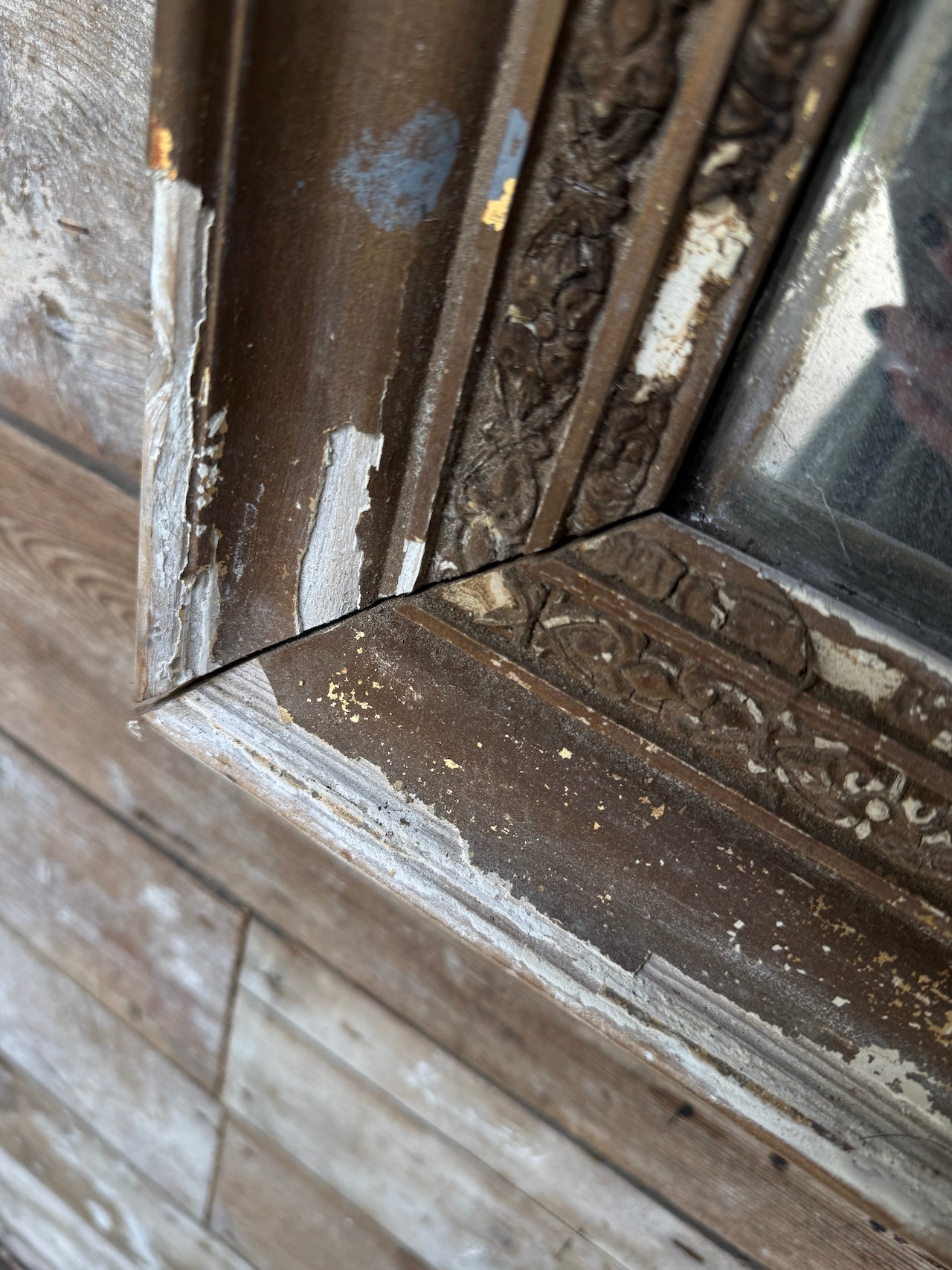 Original distressed mirror