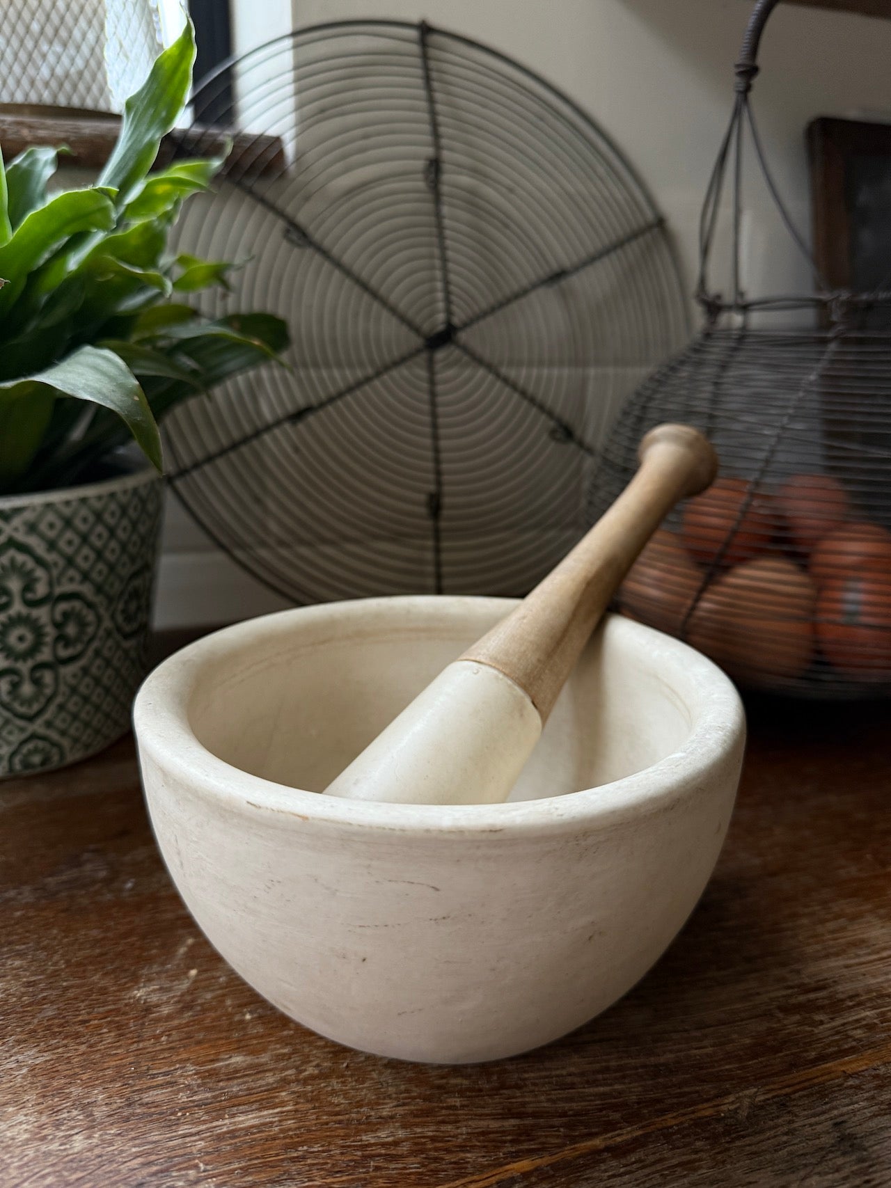 Lovely antique pestle & mortar