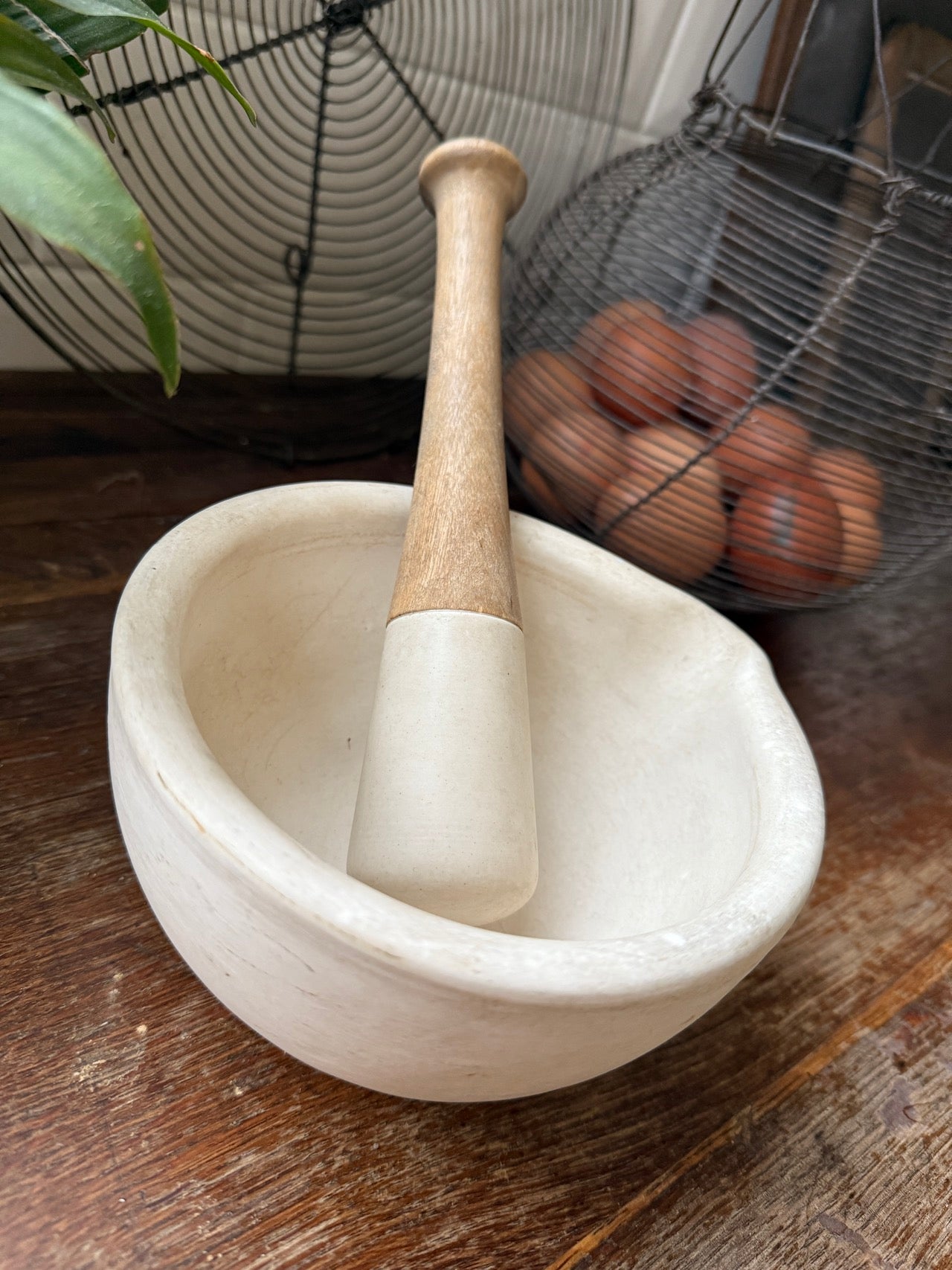 Lovely antique pestle & mortar