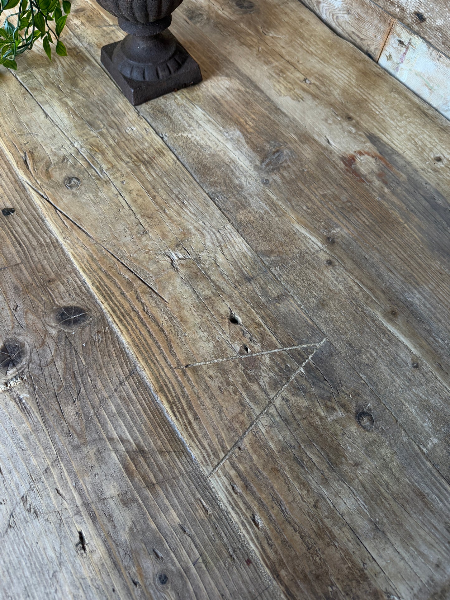 Rustic, reclaimed 2.15 metre table