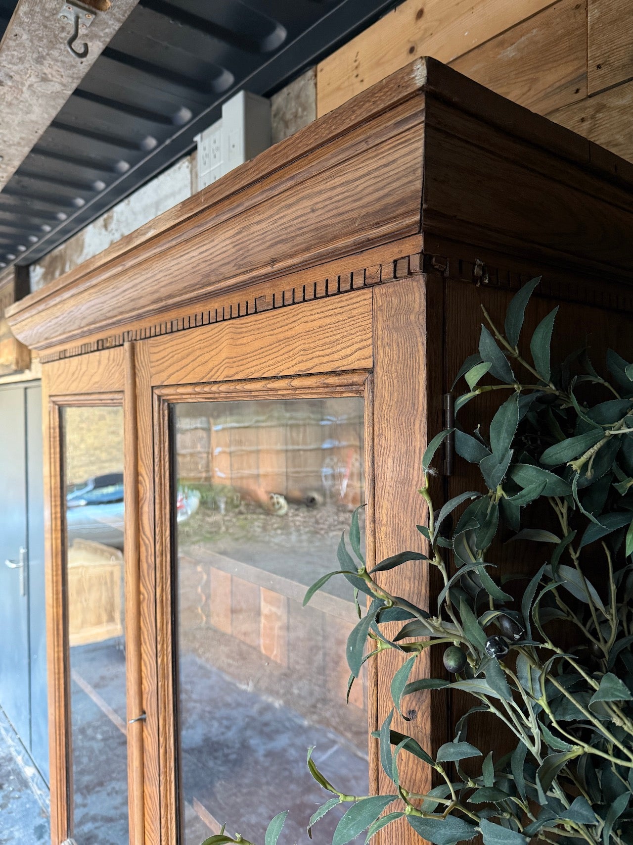 Handsome glazed Victorian dresser