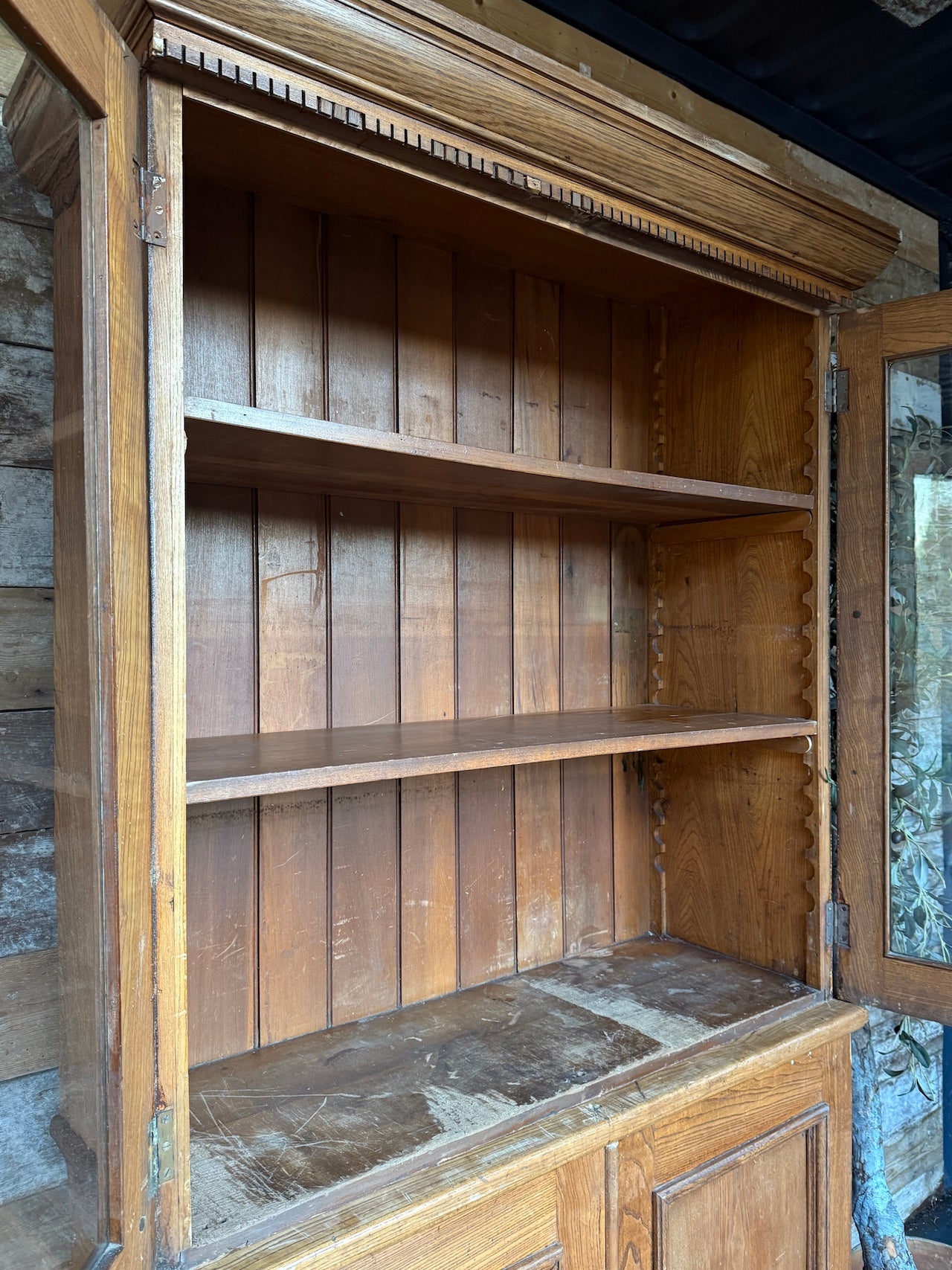 Handsome glazed Victorian dresser