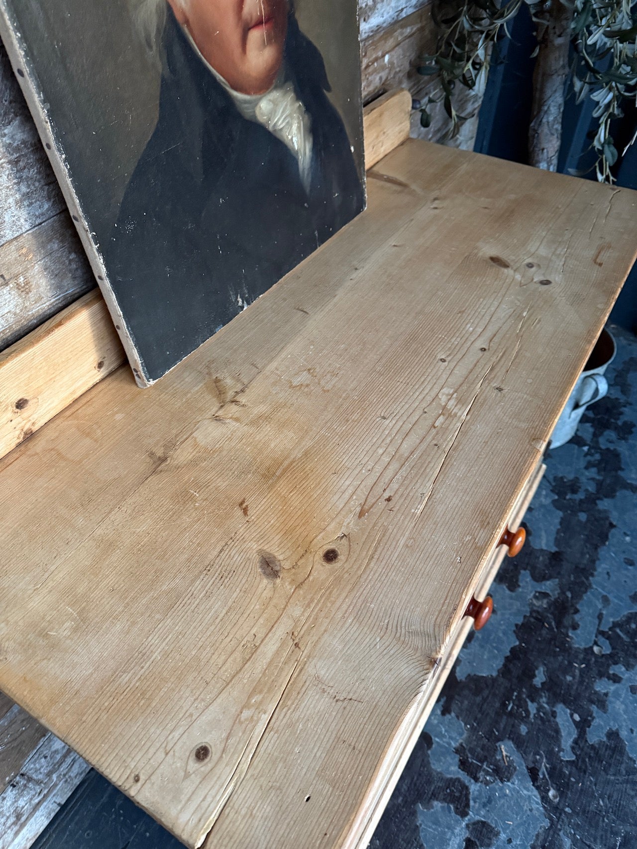Rustic old pine sideboard