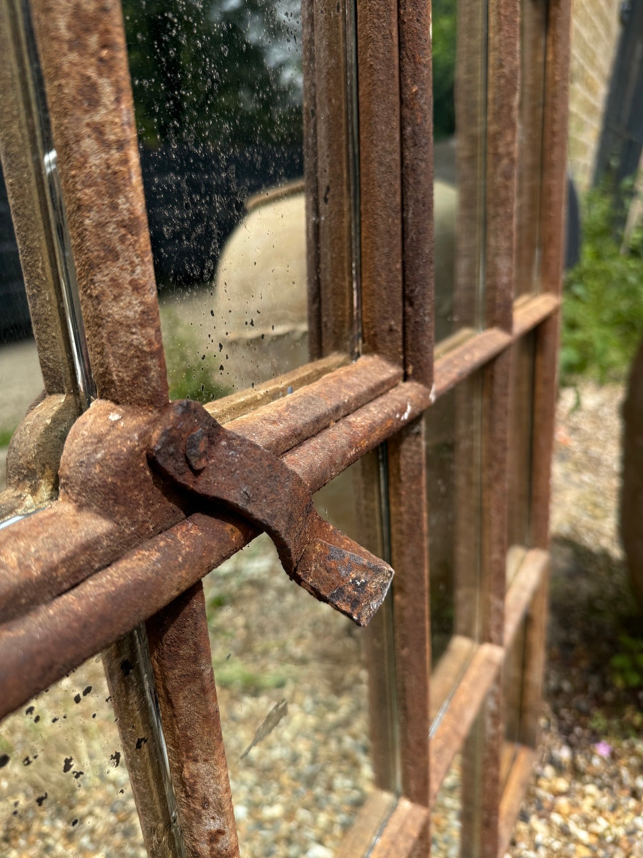 Fabulous industrial crittall mirrored window frame