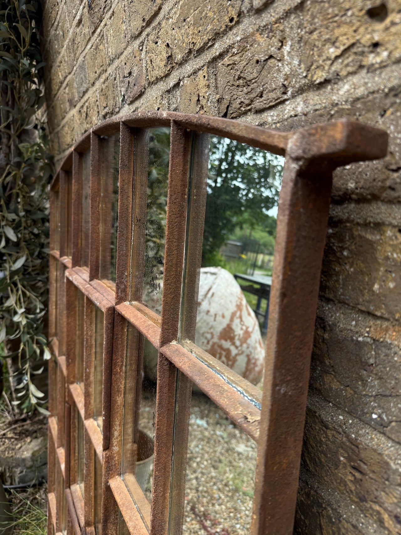 Fabulous industrial crittall mirrored window frame