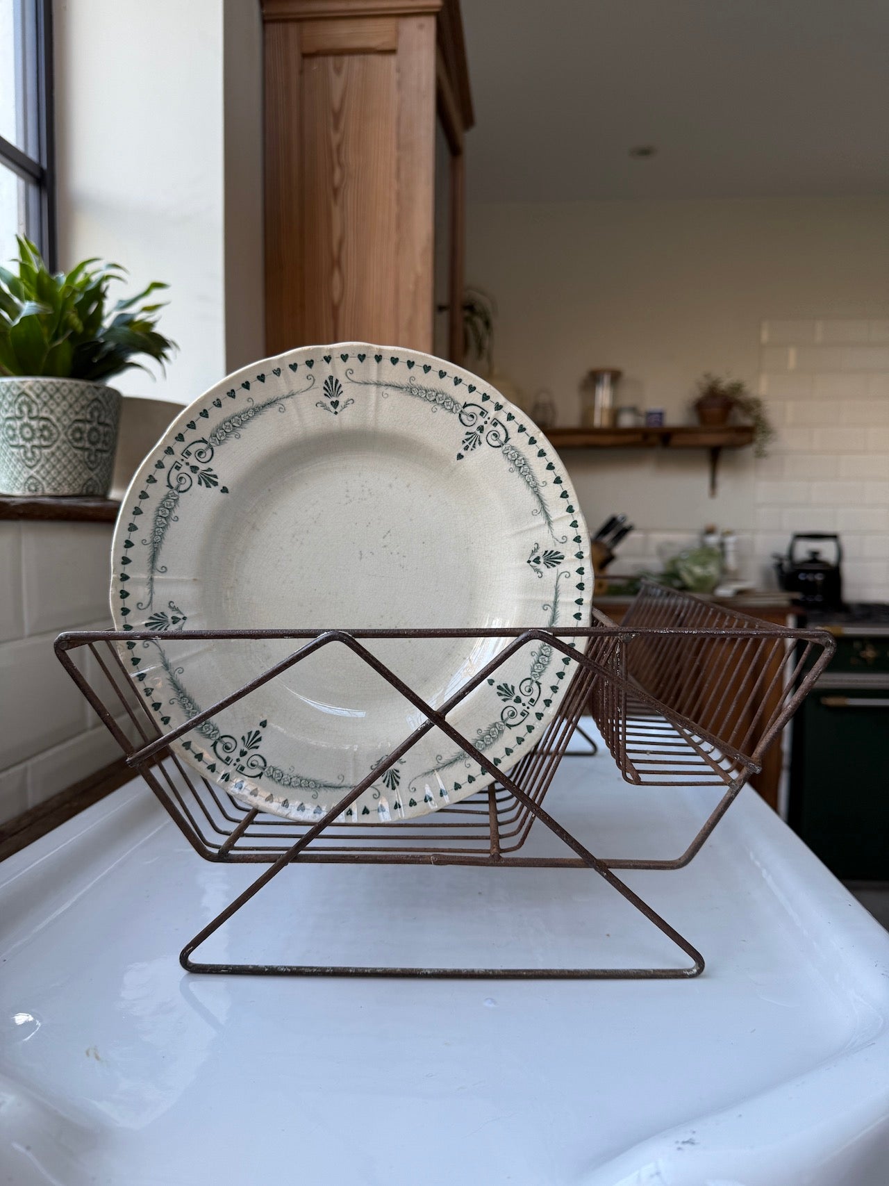 Vintage French dish drainer